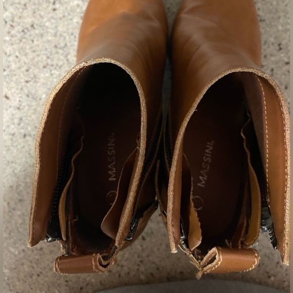 Massini Ashton Women’s Brown Heeled Ankle Booties Size 10 - Picture 7 of 7